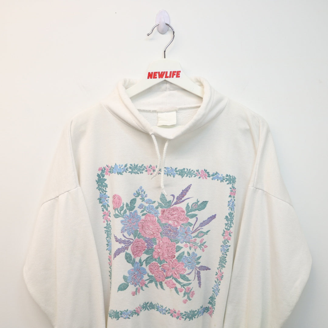 Vintage Flower Nature Mockneck Sweater - M-NEWLIFE Clothing