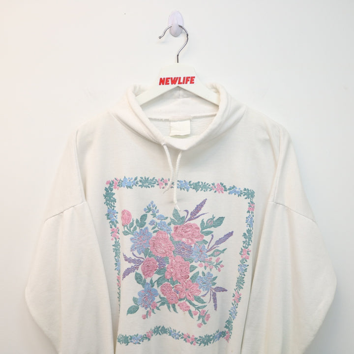 Vintage Flower Nature Mockneck Sweater - M-NEWLIFE Clothing