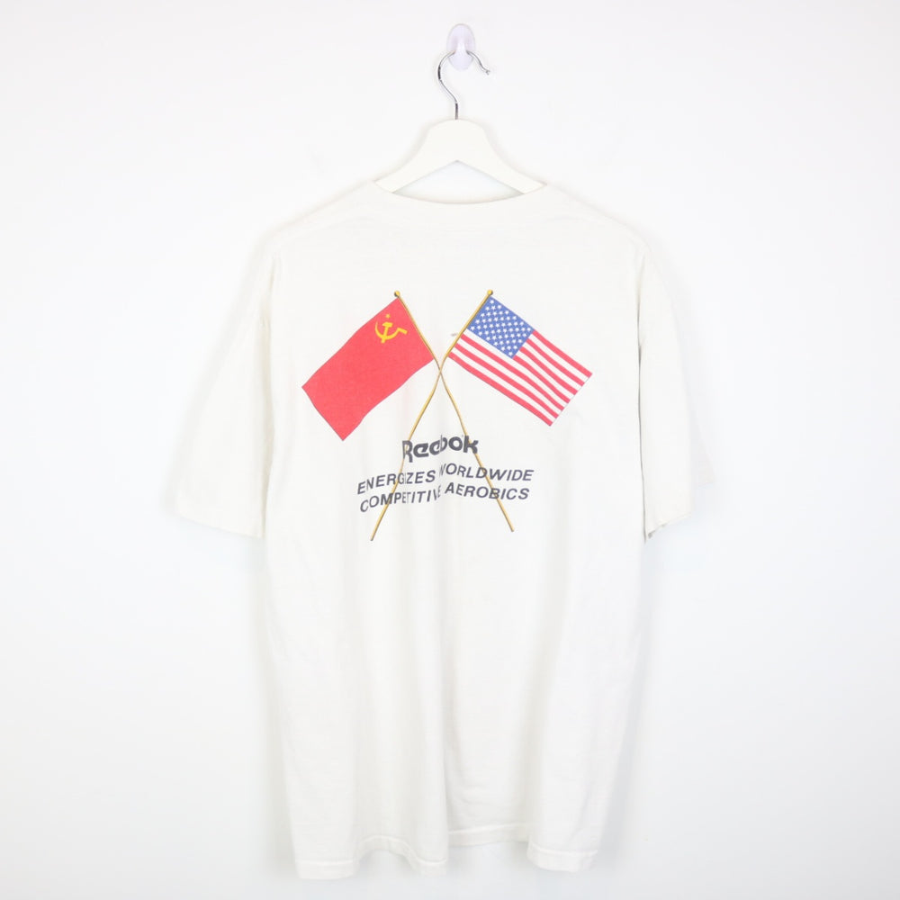 Vintage 90's Reebok National Aerobic Championship Tee - XL-NEWLIFE Clothing