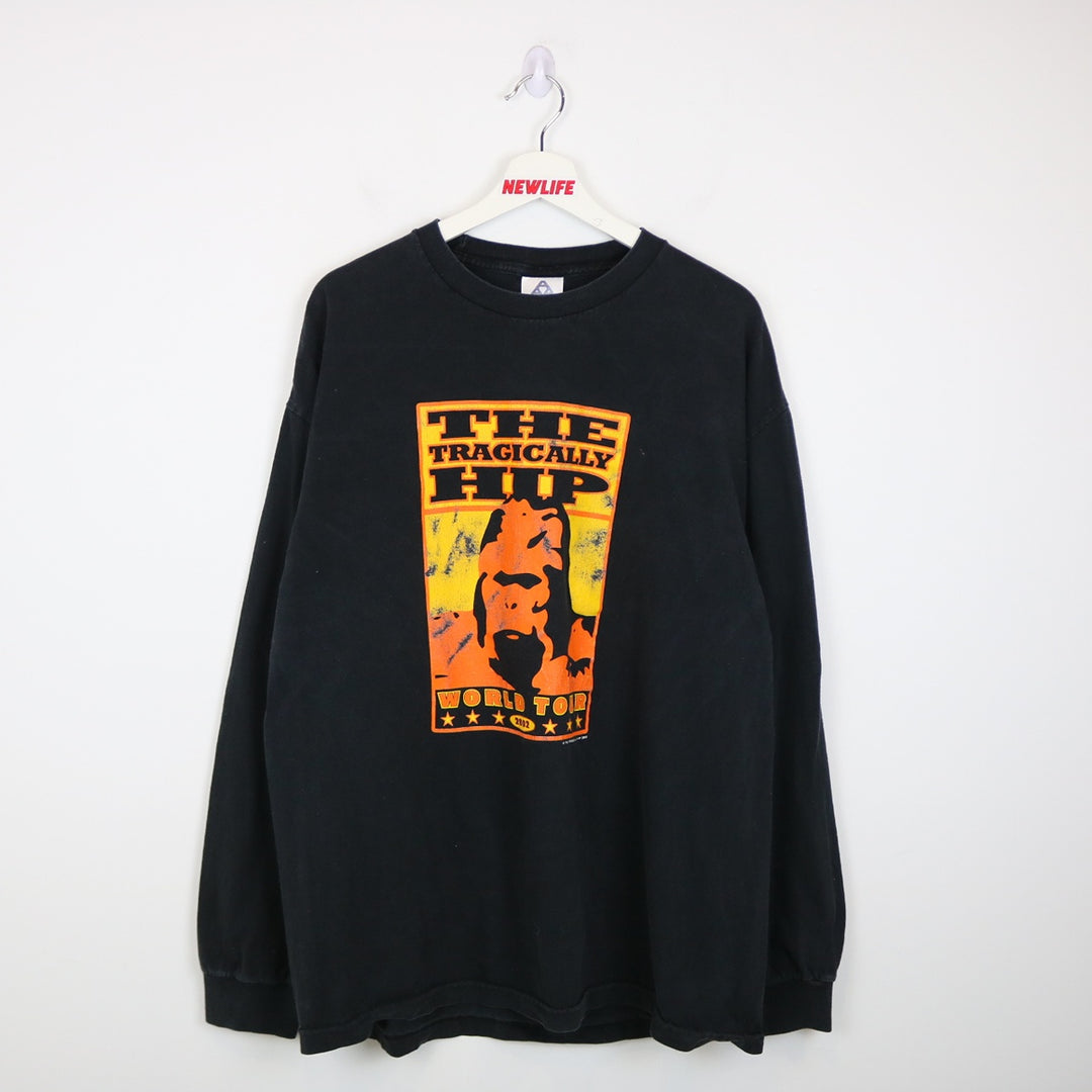 Vintage 2002 The Tragically Hip World Tour Long Sleeve Tee - XL-NEWLIFE Clothing