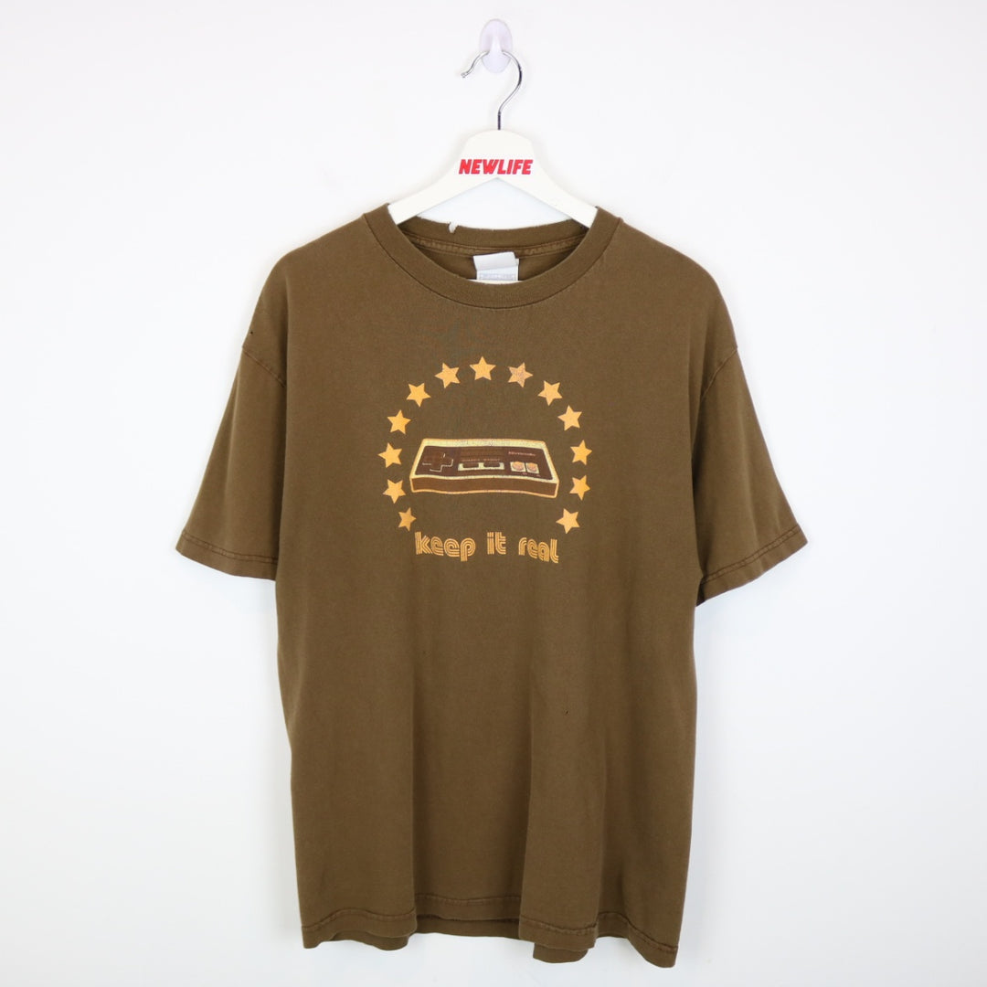 Vintage 00's Nintendo Keep It Real Tee - L-NEWLIFE Clothing