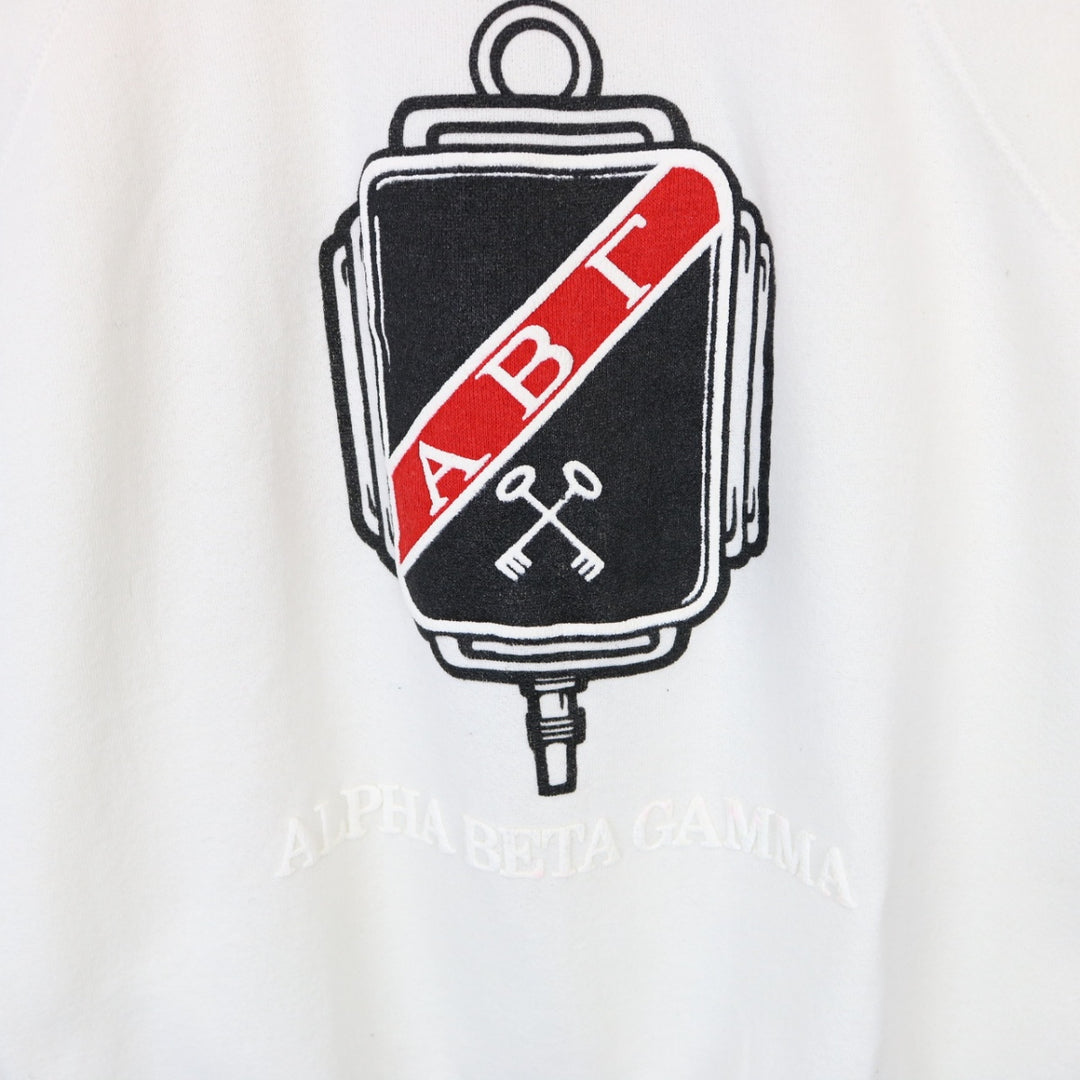 Vintage 80's Alpha Beta Gamma Crewneck - M-NEWLIFE Clothing