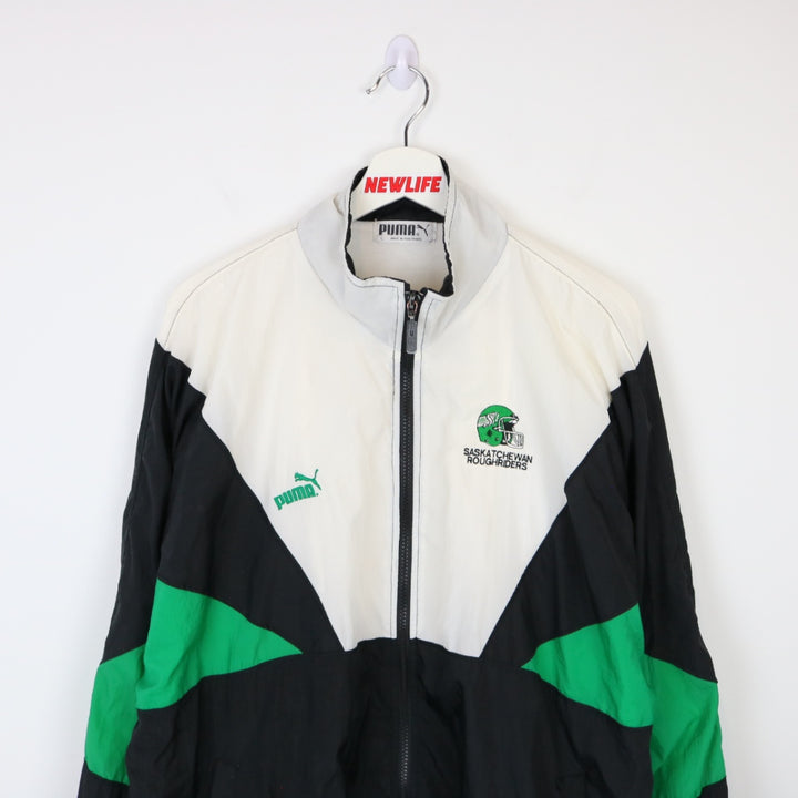 Vintage 90's Saskatchewan Roughriders Windbreaker Jacket - L-NEWLIFE Clothing