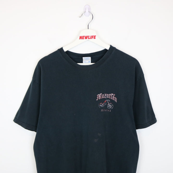 2012 Mazatlan Mexico Biker Tee - L-NEWLIFE Clothing