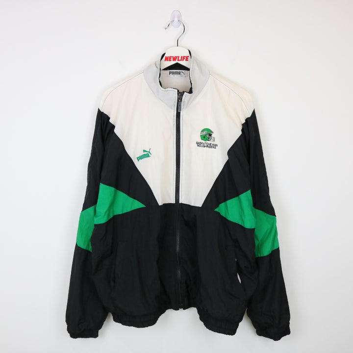 Vintage 90's Saskatchewan Roughriders Windbreaker Jacket - L-NEWLIFE Clothing