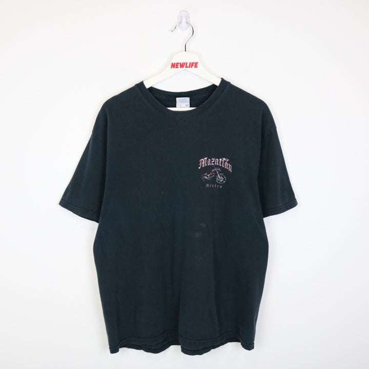 2012 Mazatlan Mexico Biker Tee - L-NEWLIFE Clothing