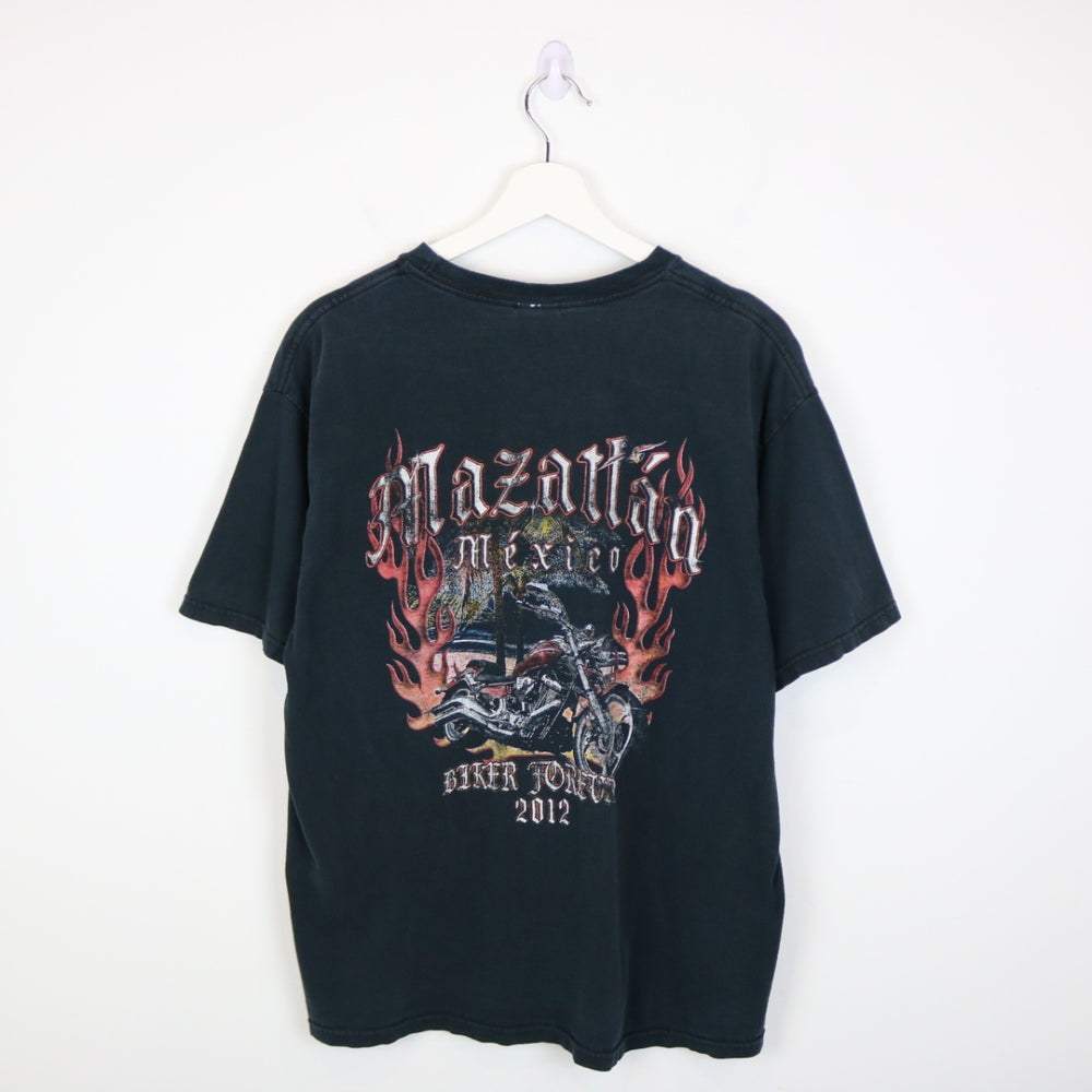 2012 Mazatlan Mexico Biker Tee - L-NEWLIFE Clothing
