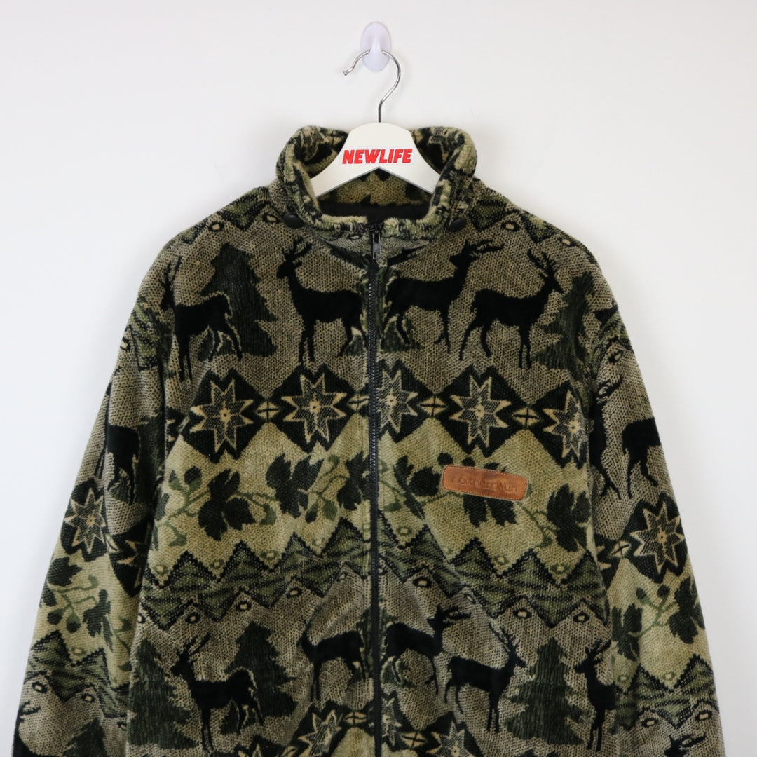 Vintage 90's Deer Nature Fleece Jacket - M-NEWLIFE Clothing