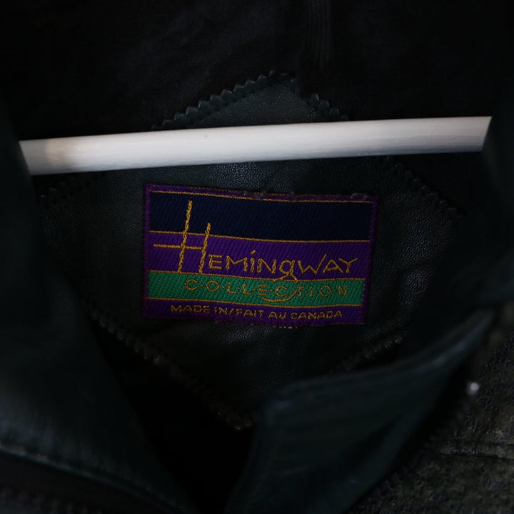 Vintage 90's Hemingway Leather Jacket - L-NEWLIFE Clothing