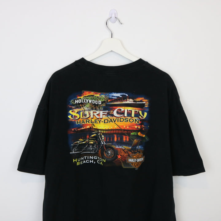 Harley Davidson Surf City Huntington Beach Tee - XXL-NEWLIFE Clothing