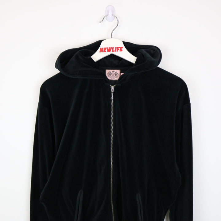 Y2K Juicy Couture Velvet Zip Up Hoodie - M-NEWLIFE Clothing