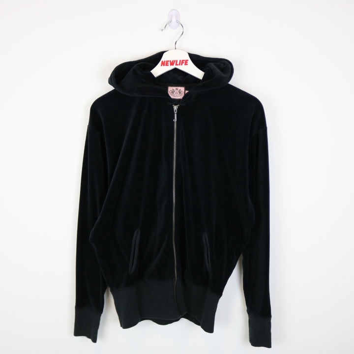Y2K Juicy Couture Velvet Zip Up Hoodie - M-NEWLIFE Clothing