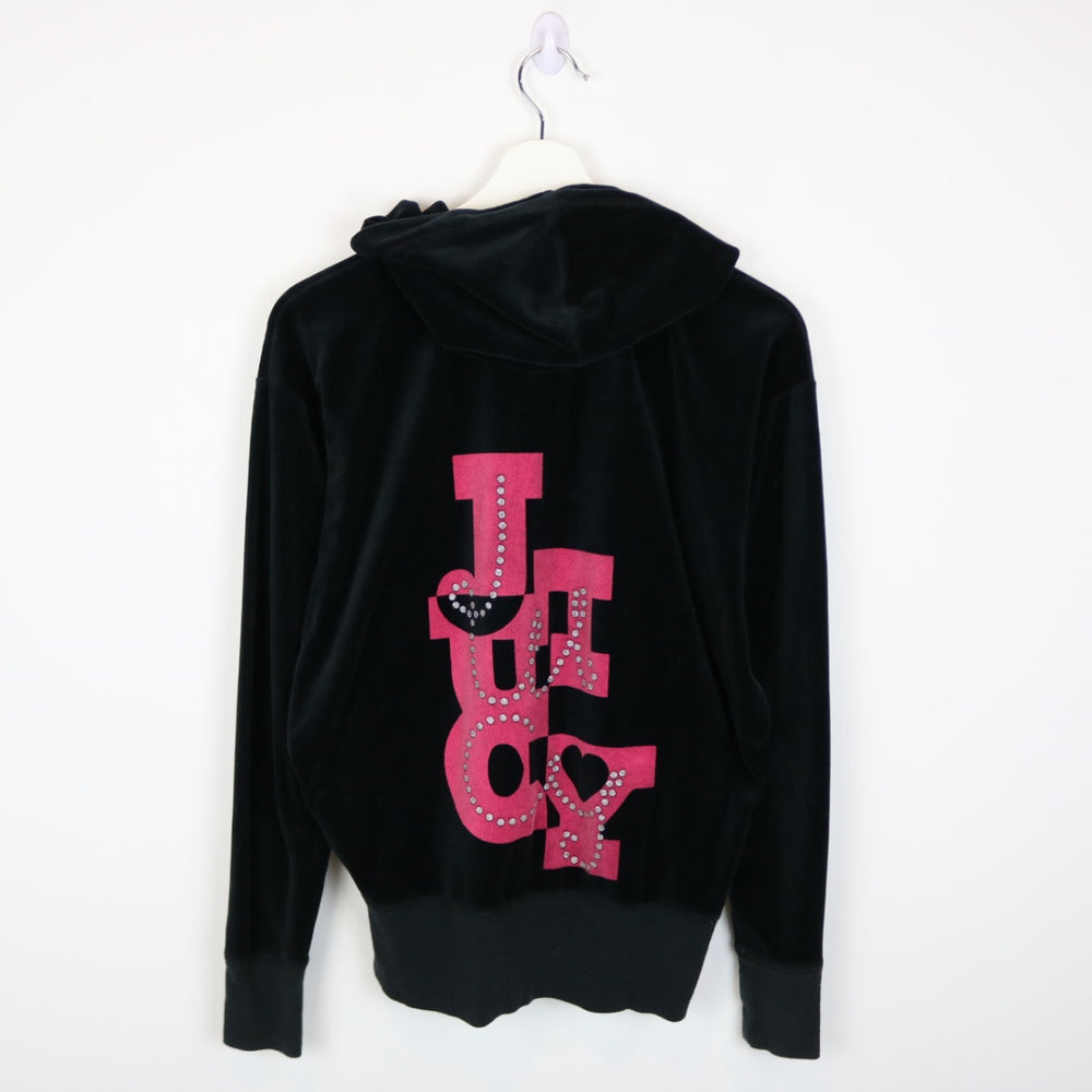 Y2K Juicy Couture Velvet Zip Up Hoodie - M-NEWLIFE Clothing