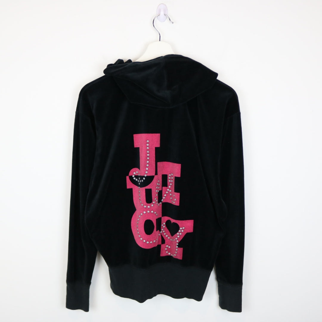 Y2K Juicy Couture Velvet Zip Up Hoodie - M-NEWLIFE Clothing