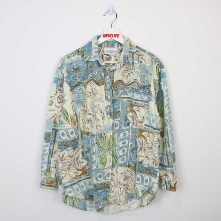 Vintage 90's Floral Patterned Button Up - S-NEWLIFE Clothing