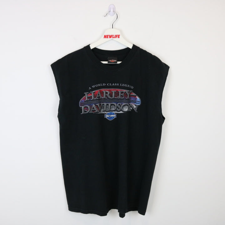 Vintage 00's Harley Davidson Red Deer Tank Top - XL-NEWLIFE Clothing