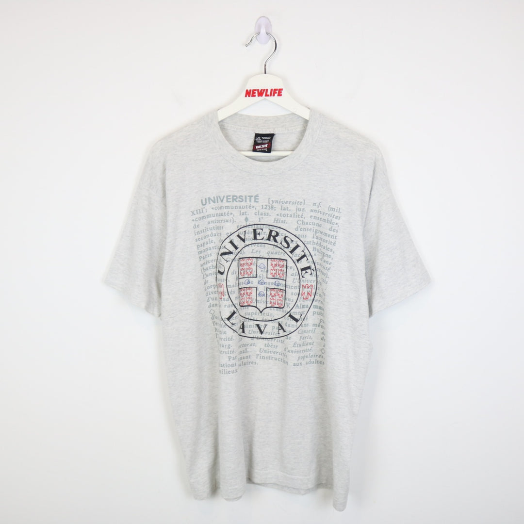 Vintage 90's Laval University Tee - L-NEWLIFE Clothing