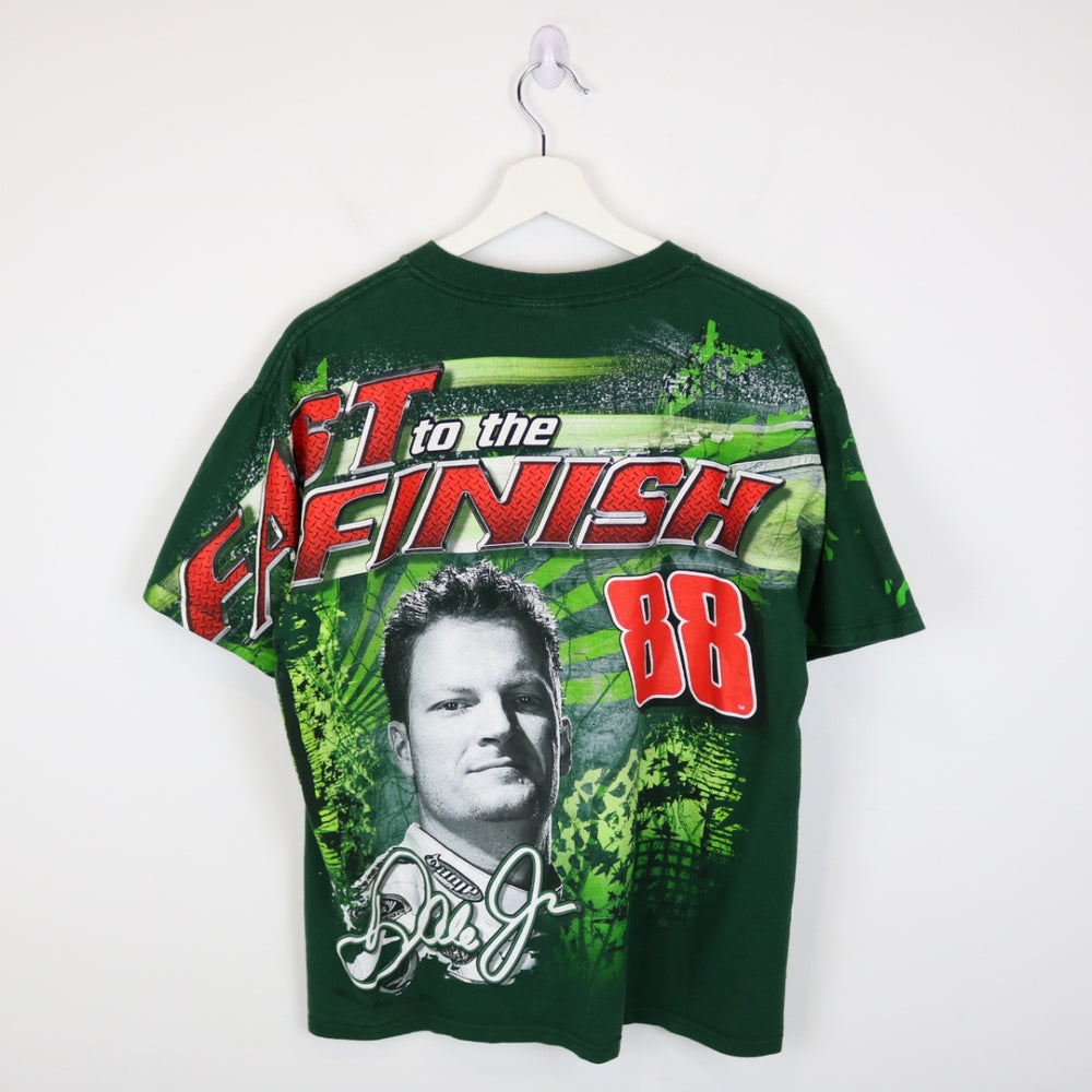 Vintage 00's Dale Jr. Nascar Racing AOP Tee - L-NEWLIFE Clothing