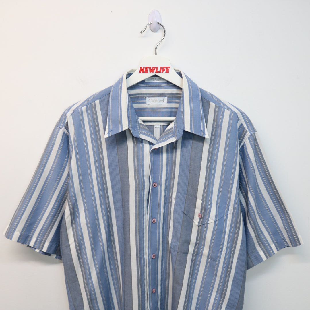 Vintage 90's Striped Short Sleeve Button Up - M-NEWLIFE Clothing