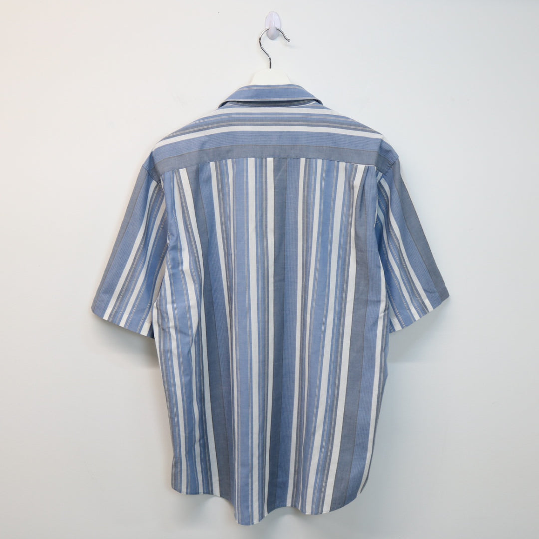 Vintage 90's Striped Short Sleeve Button Up - M-NEWLIFE Clothing