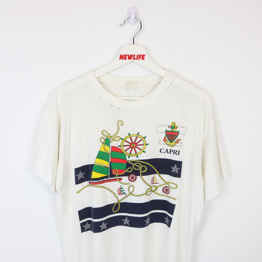 Vintage 80's Capri Sailboat Tee - M-NEWLIFE Clothing