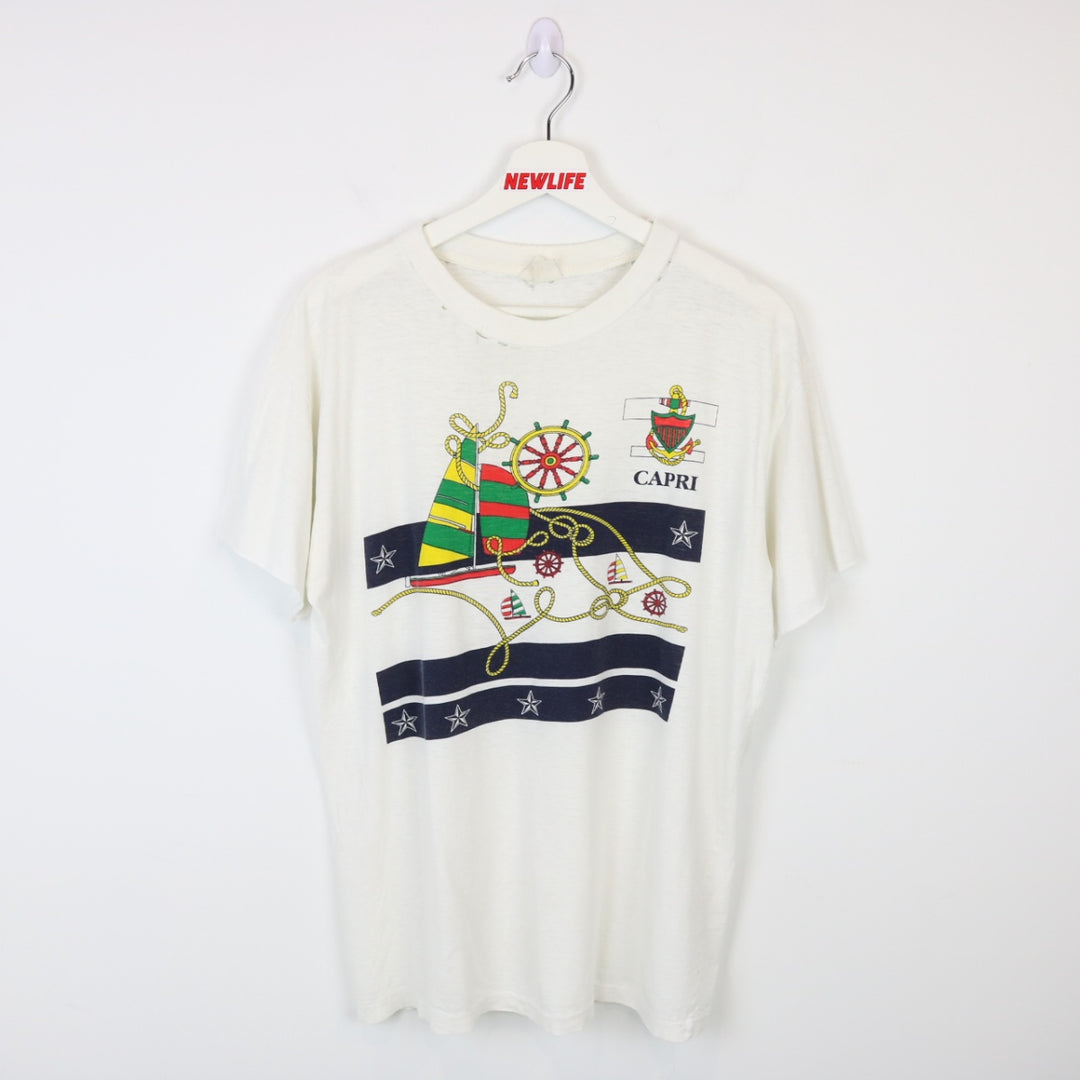 Vintage 80's Capri Sailboat Tee - M-NEWLIFE Clothing