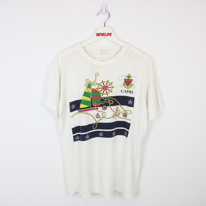 Vintage 80's Capri Sailboat Tee - M-NEWLIFE Clothing