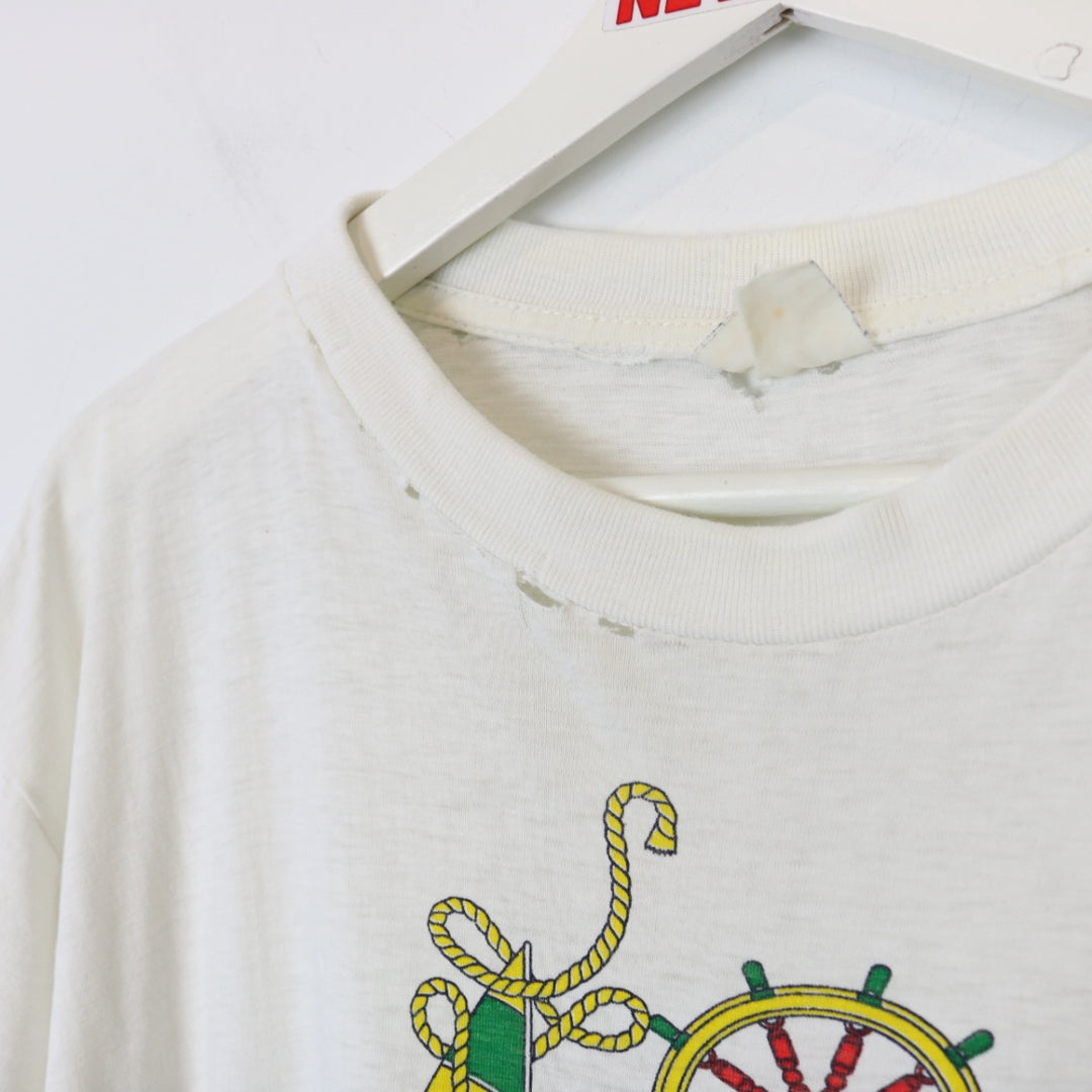 Vintage 80's Capri Sailboat Tee - M-NEWLIFE Clothing