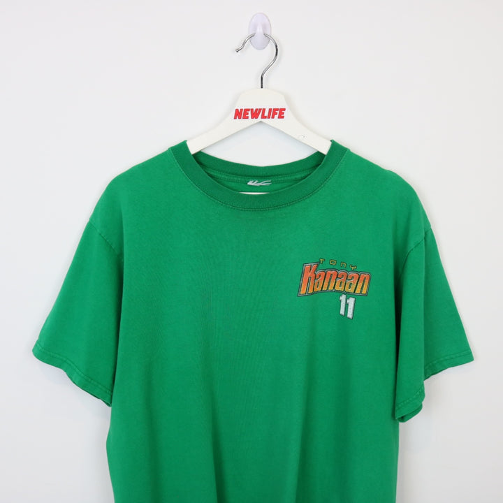 Vintage Tony Kanaan Indy Car Racing Tee - L-NEWLIFE Clothing