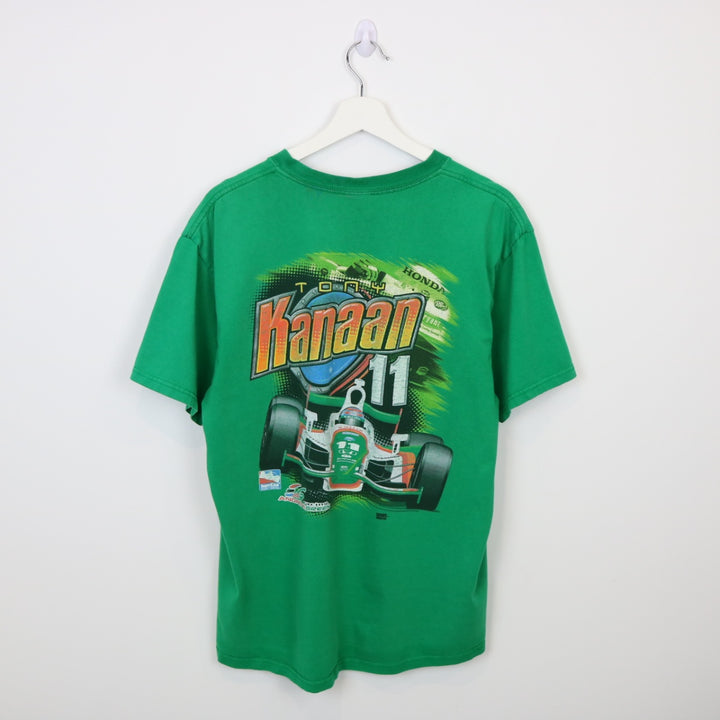 Vintage Tony Kanaan Indy Car Racing Tee - L-NEWLIFE Clothing