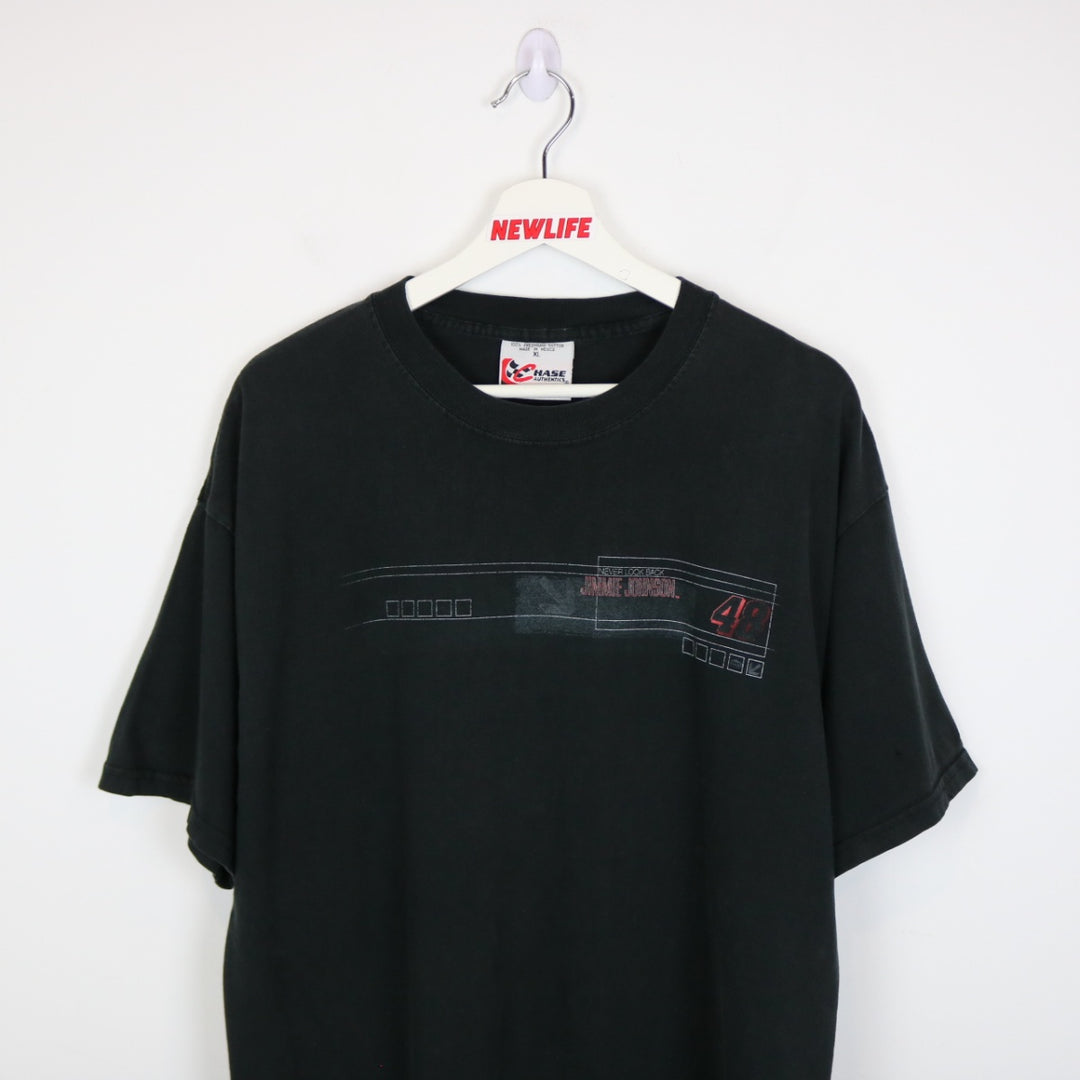 Vintage 00's Jimmie Johnson Nascar Racing Tee - L-NEWLIFE Clothing