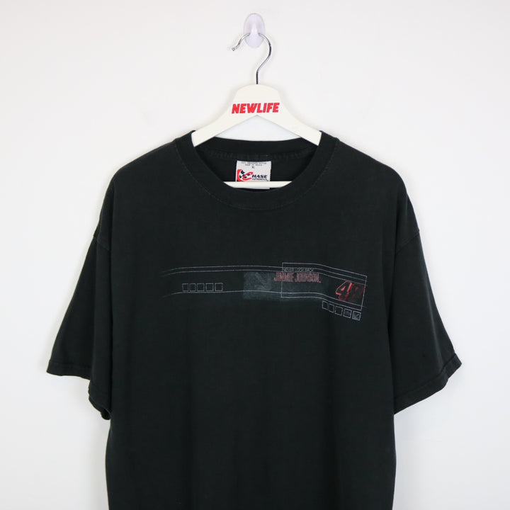 Vintage 00's Jimmie Johnson Nascar Racing Tee - L-NEWLIFE Clothing