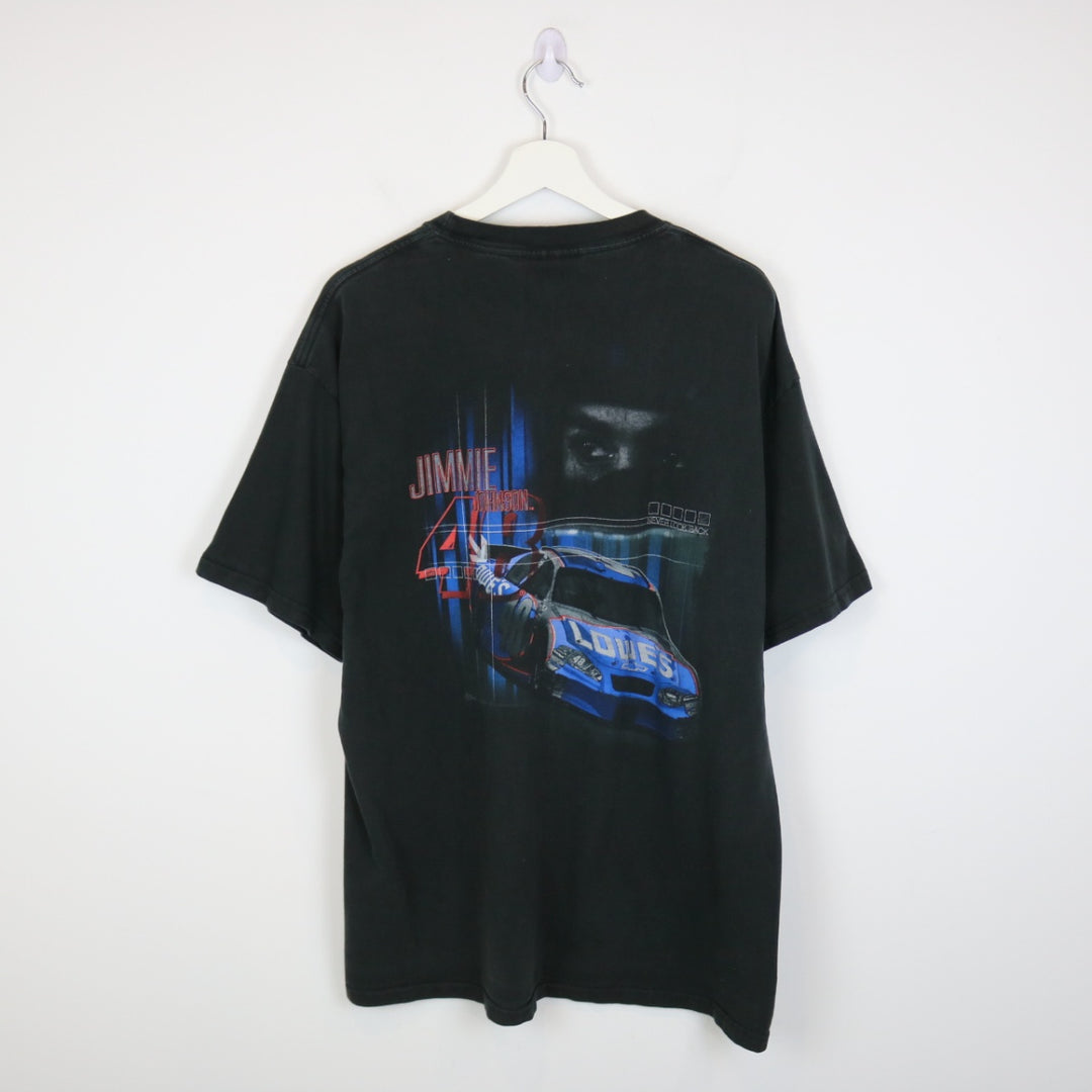 Vintage 00's Jimmie Johnson Nascar Racing Tee - L-NEWLIFE Clothing