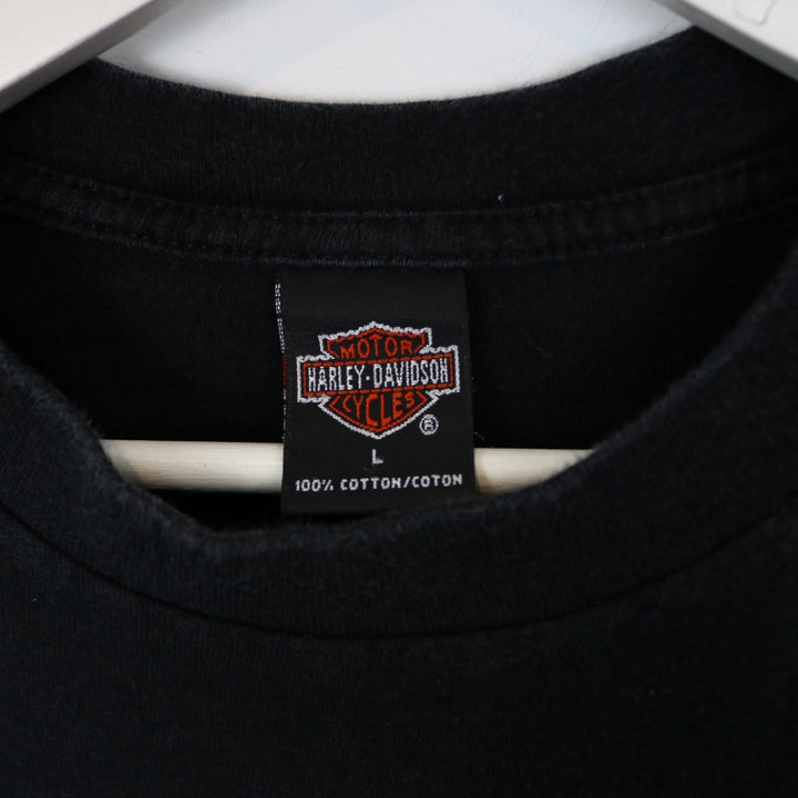 Vintage 1998 Harley Davidson Edmonton Alberta Tee - L-NEWLIFE Clothing