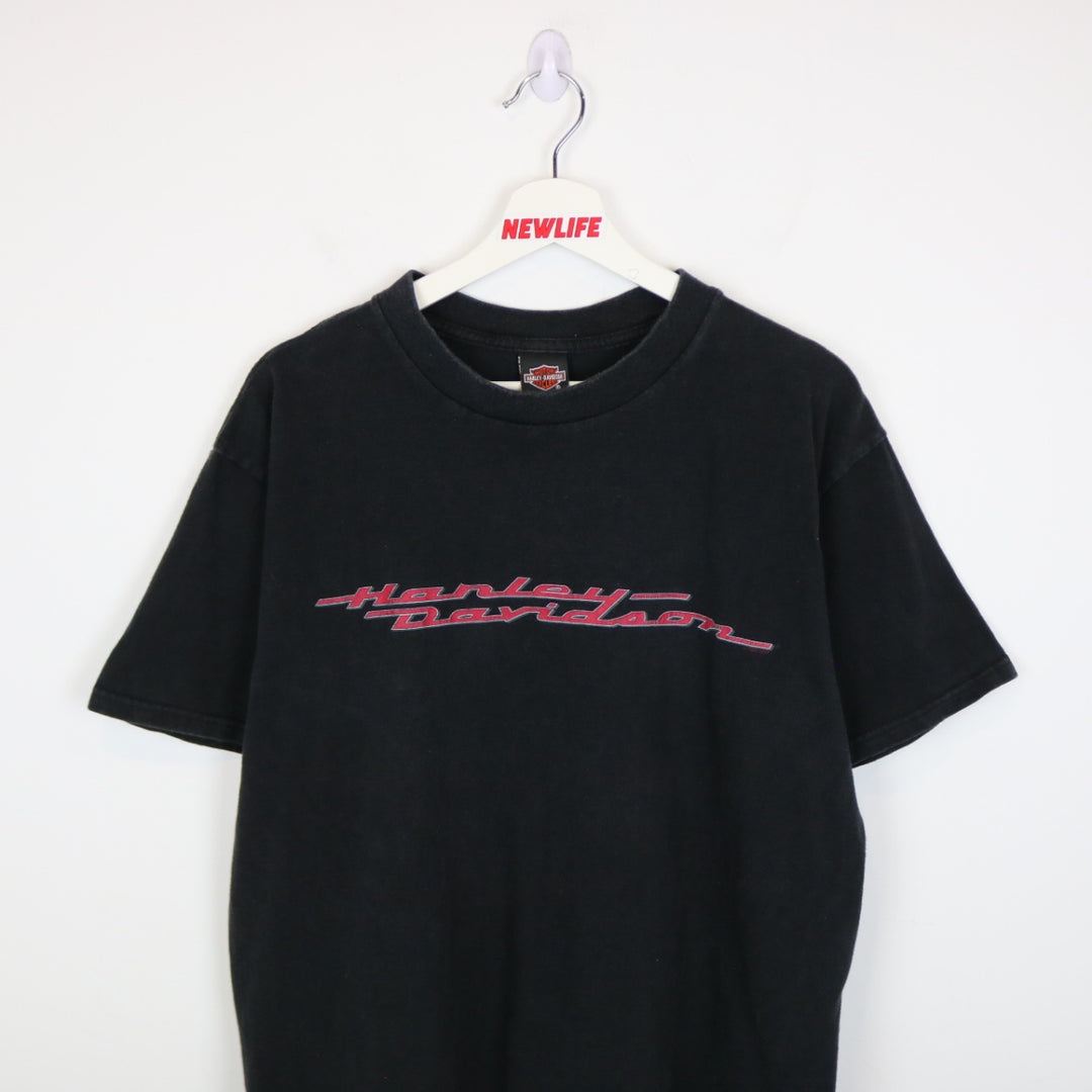 Vintage 1998 Harley Davidson Edmonton Alberta Tee - L-NEWLIFE Clothing