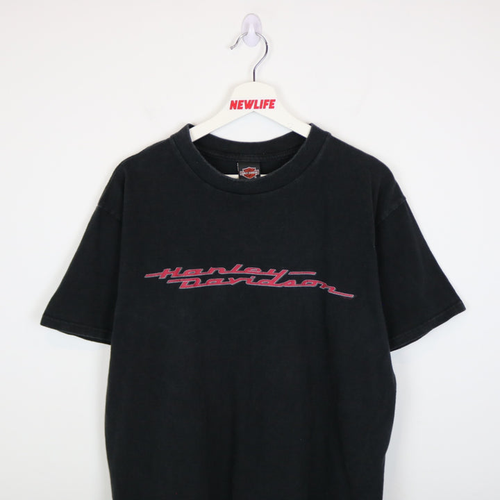 Vintage 1998 Harley Davidson Edmonton Alberta Tee - L-NEWLIFE Clothing