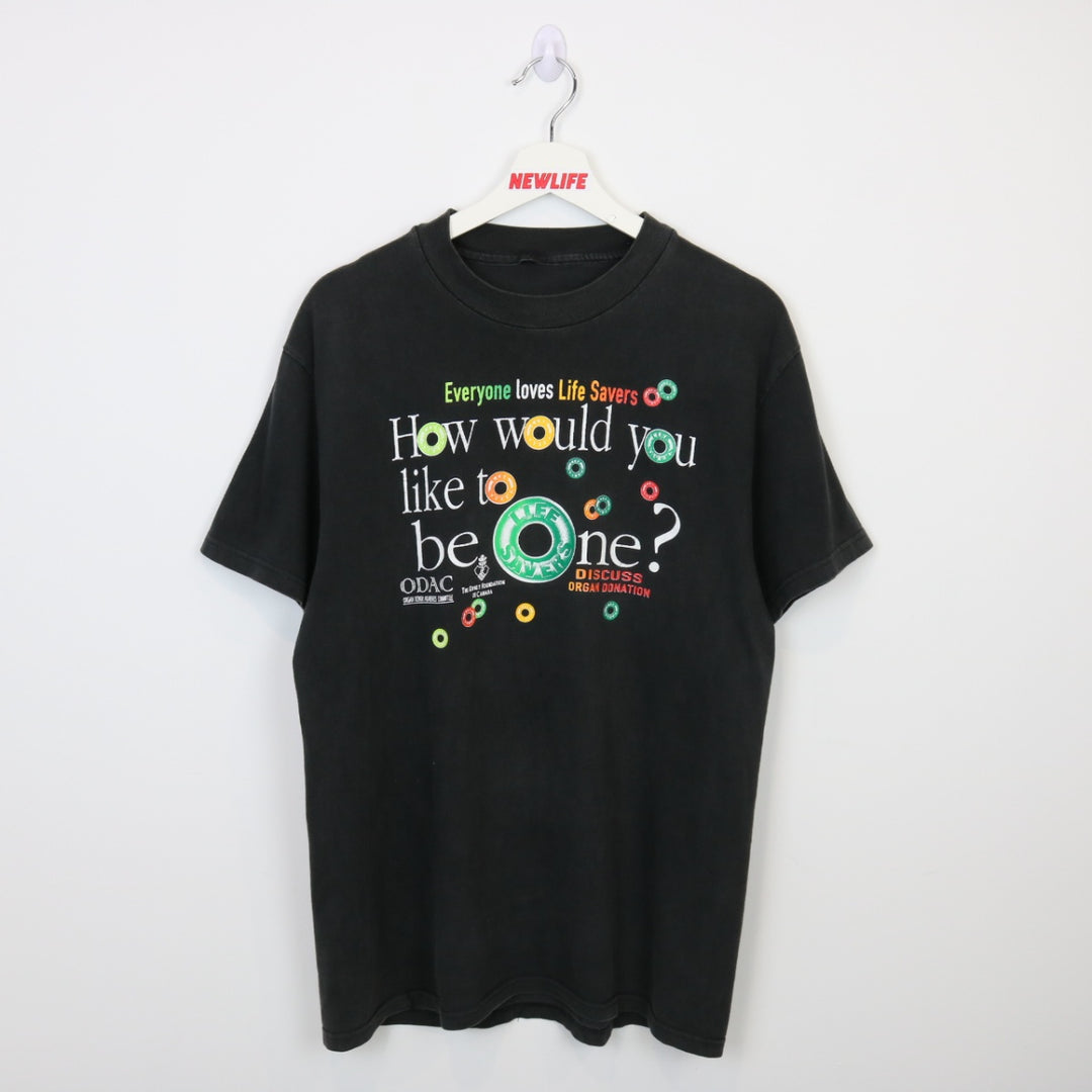 Vintage 90's Life Savers Tee - M-NEWLIFE Clothing