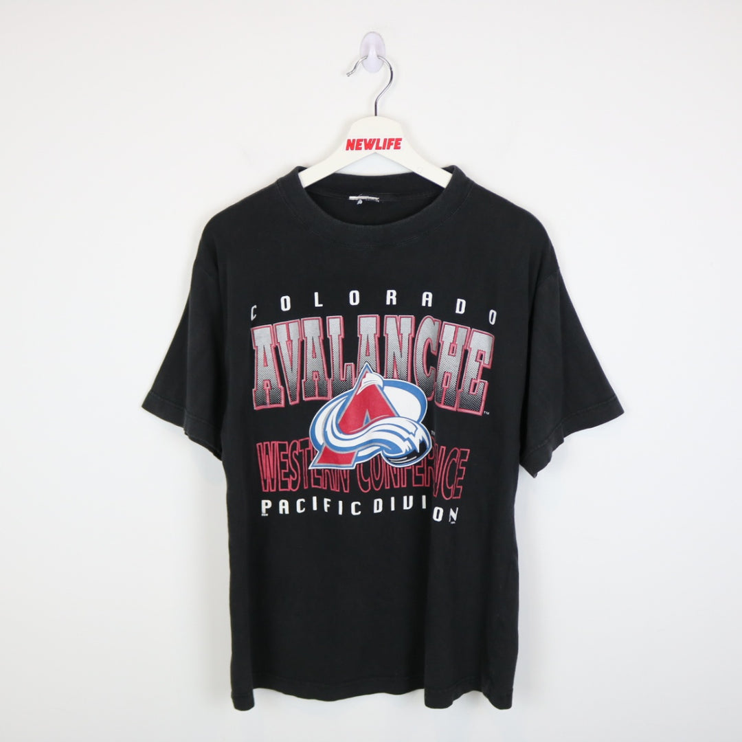 Vintage 90's Colorado Avalanche NHL Tee - M-NEWLIFE Clothing
