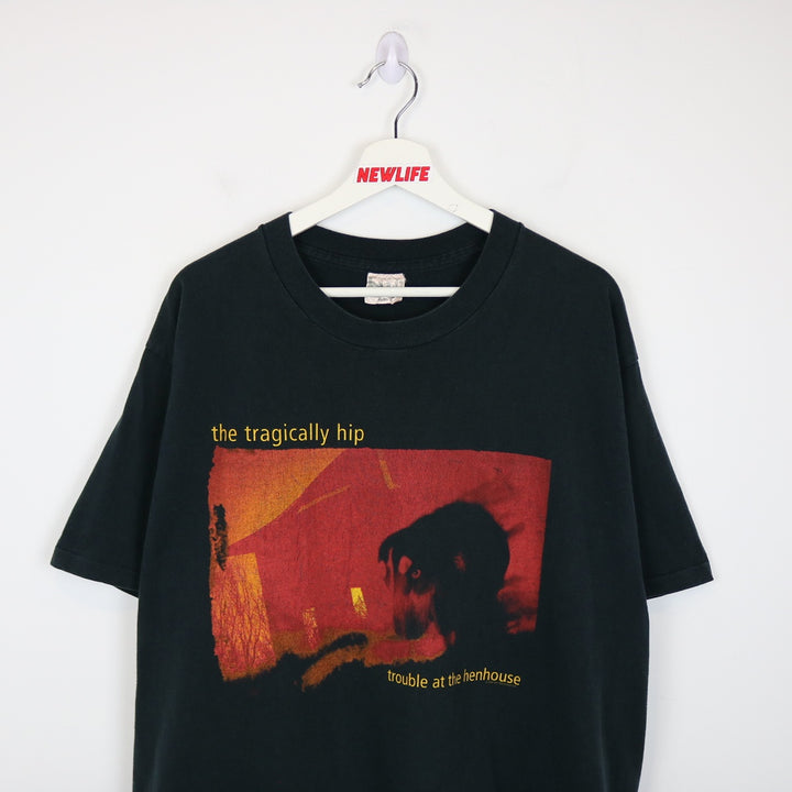 Vintage 1996 The Tragically Hip Trouble at the Hen House Band Tee - XL-NEWLIFE Clothing