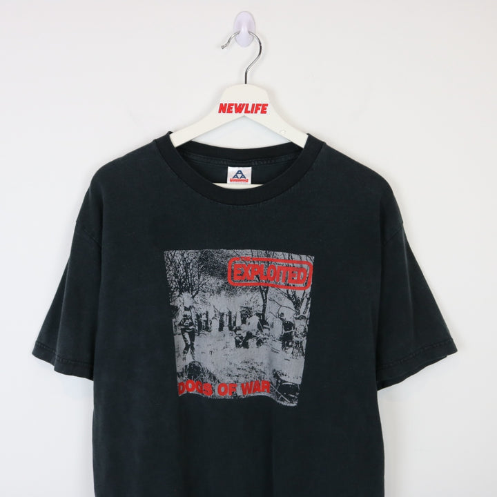 Vintage 00's The Exploited Dogs of War Band Tee - L-NEWLIFE Clothing