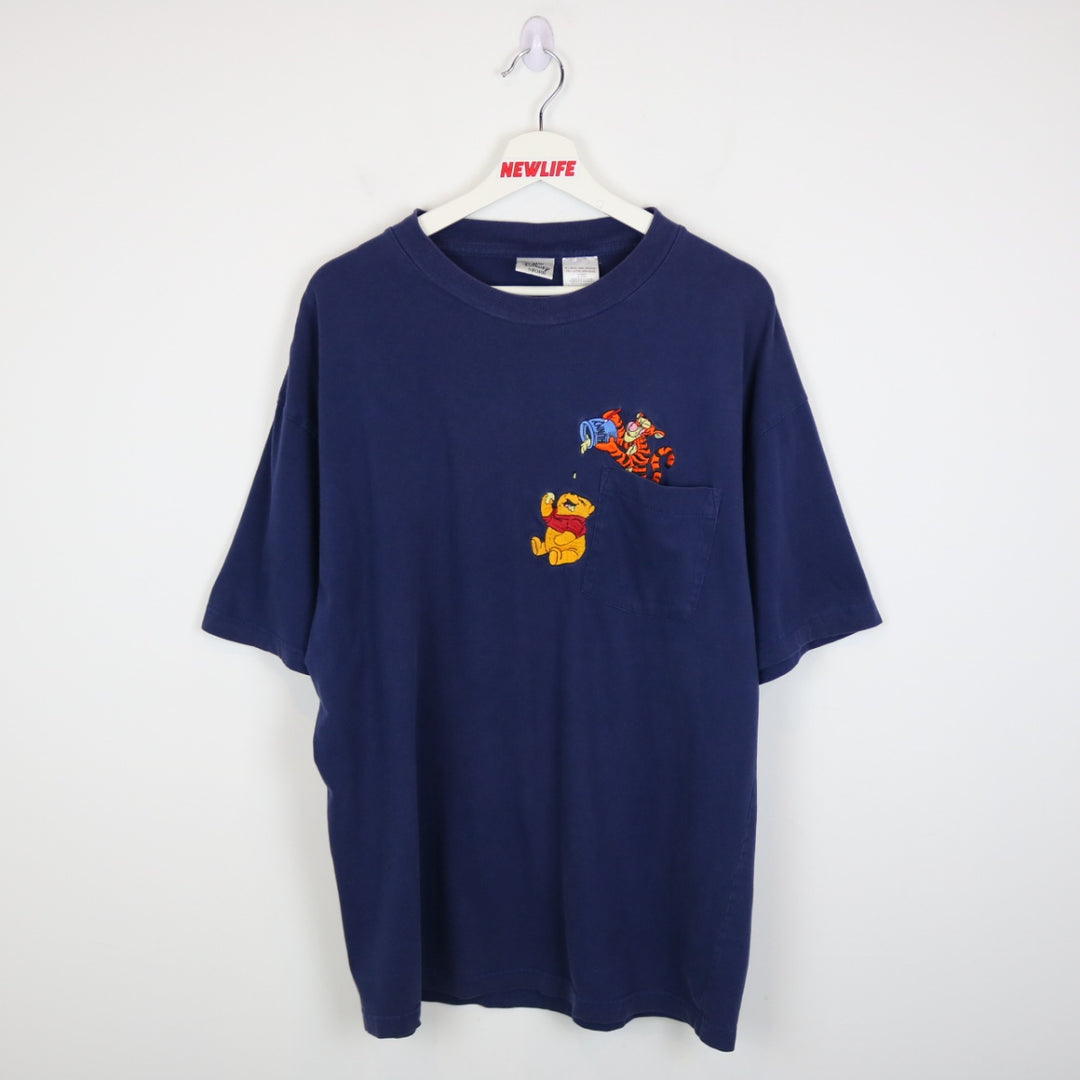 Vintage 90's Disney Winnie the Pooh Pocket Tee - L-NEWLIFE Clothing