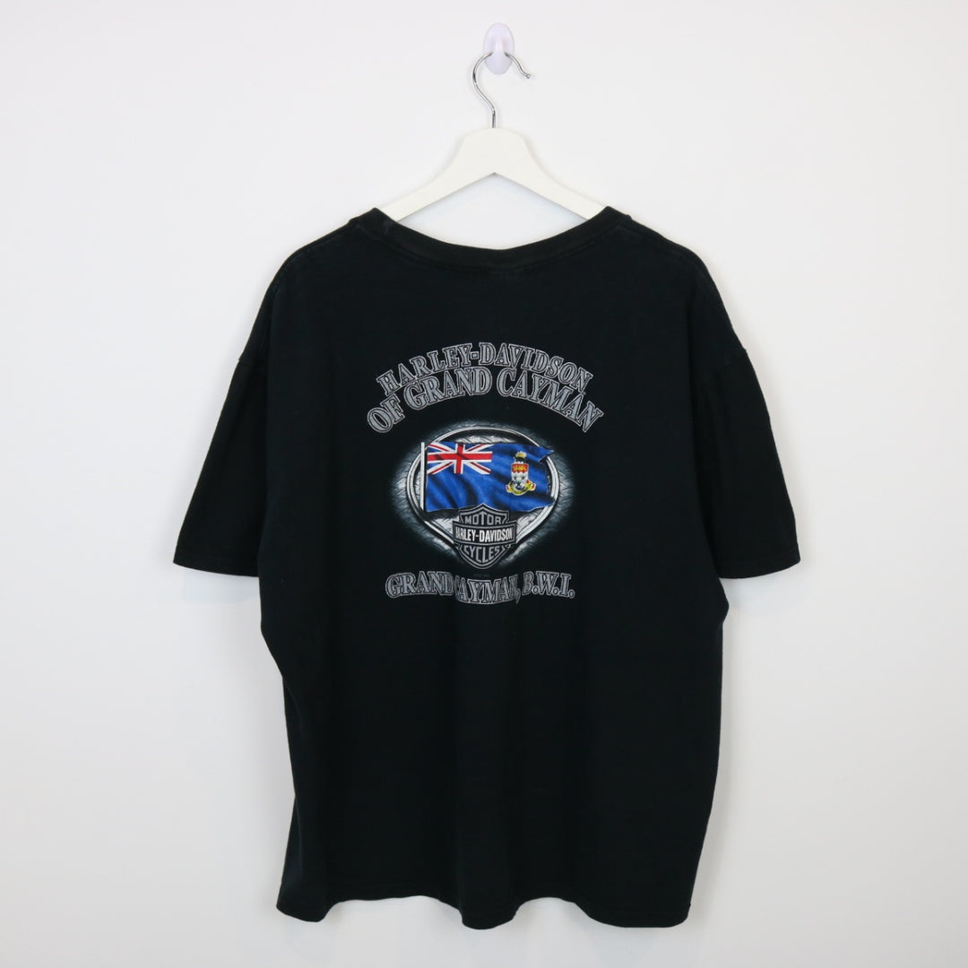 Vintage 00's Harley Davidson Grand Cayman Tee - XL-NEWLIFE Clothing