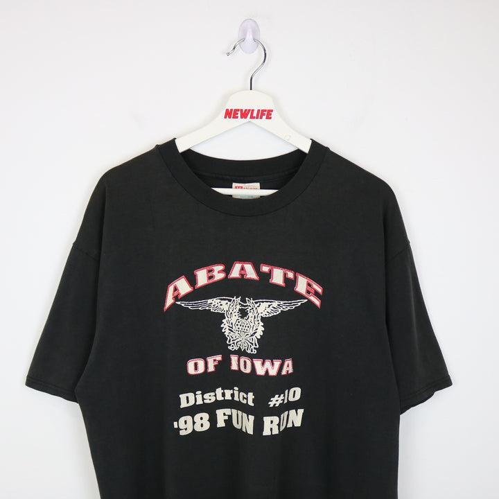 Vintage 1998 Abate of Iowa Fun Run Tee - L-NEWLIFE Clothing