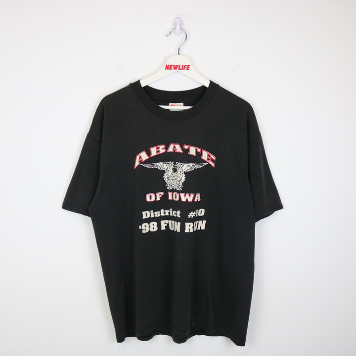 Vintage 1998 Abate of Iowa Fun Run Tee - L-NEWLIFE Clothing