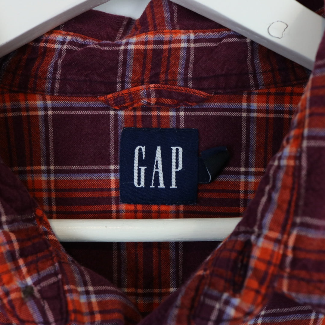 Vintage 90's GAP Plaid Flannel Button Up - L-NEWLIFE Clothing