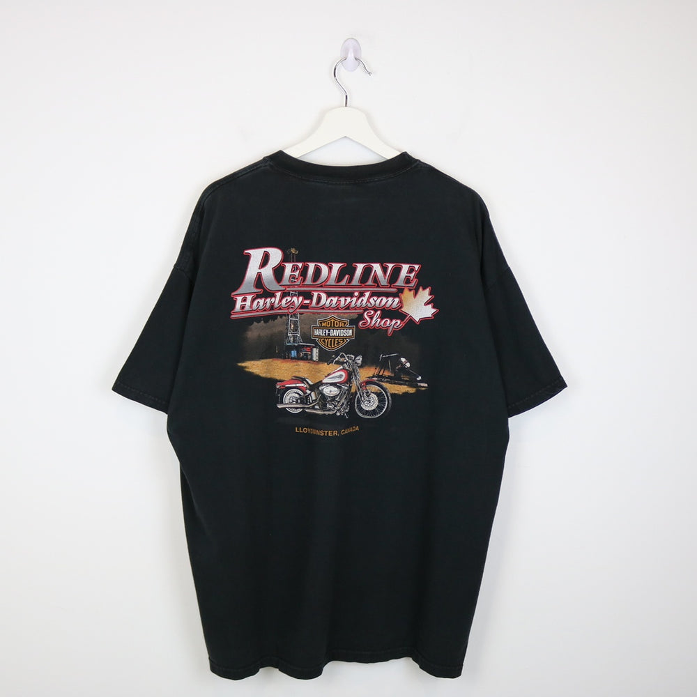 Vintage 2007 Harley Davidson Llyodminster Tee - XXL-NEWLIFE Clothing