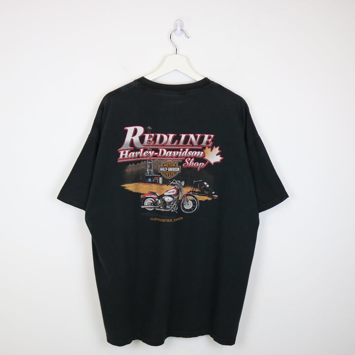 Vintage 2007 Harley Davidson Llyodminster Tee - XXL-NEWLIFE Clothing