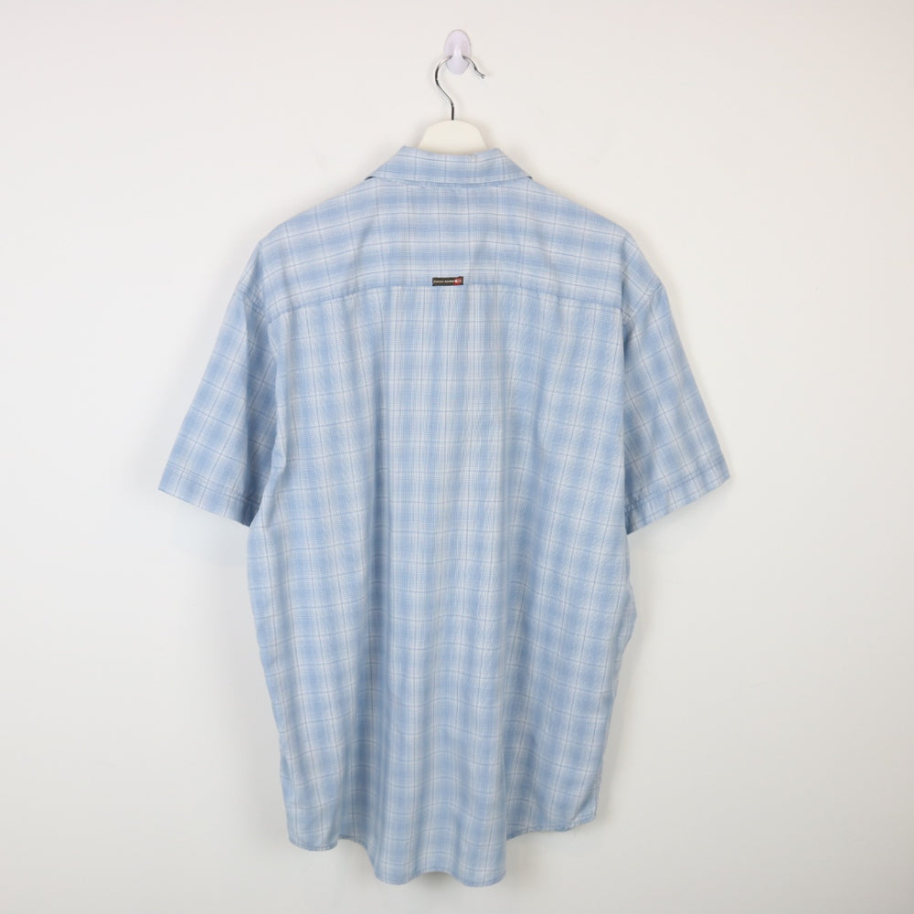 Vintage 90's Point Zero Plaid Short Sleeve Button Up - L-NEWLIFE Clothing