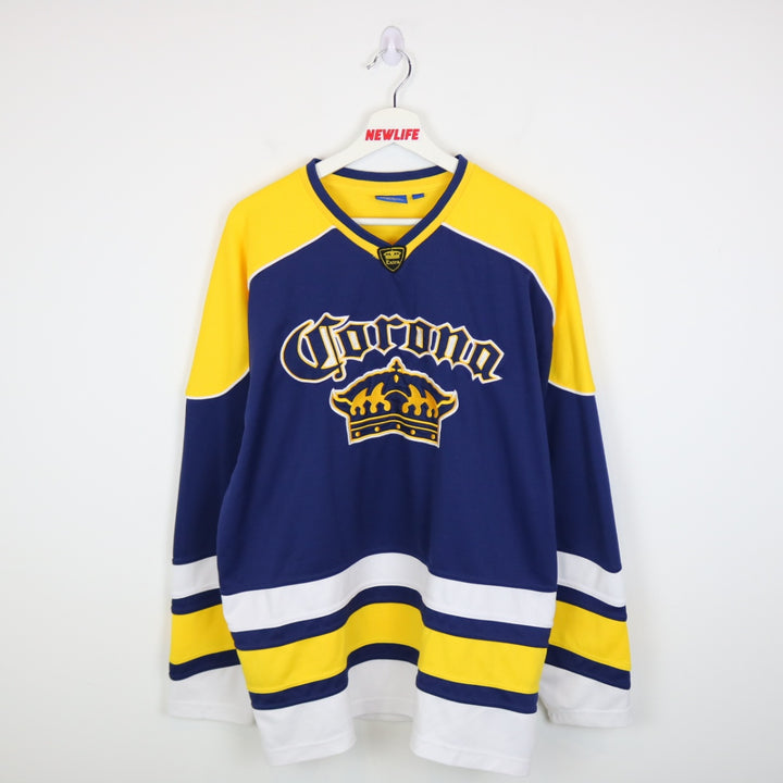 Vintage 00's Corona Extra Beer Hockey Jersey - L-NEWLIFE Clothing