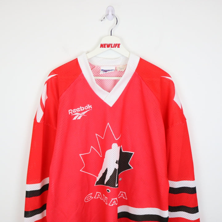 Vintage 1995 Team Canada Hockey Reebok Tackla Jersey - L-NEWLIFE Clothing